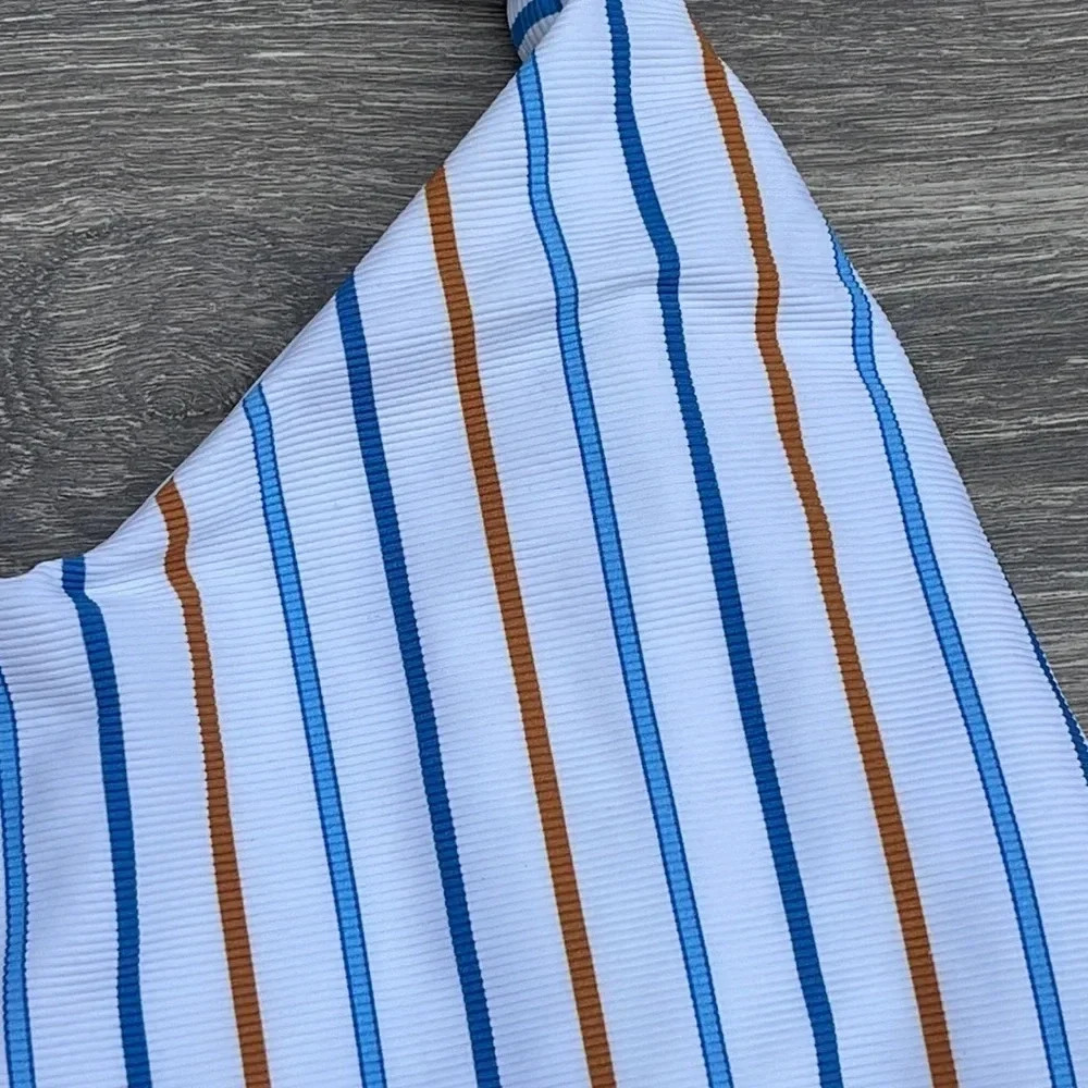 Vitamin A Yasmeen One Piece Swimsuit/Bodysuit Palm Springs White Stripes - Picture 5 of 13